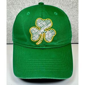 Three Leaf Lucky Clover Baseball Hat Outdoor Cap Green Strap Back Adjustable